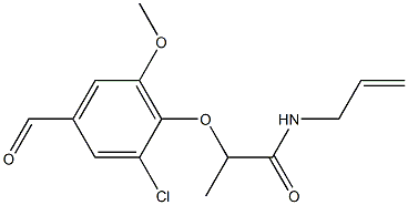 2-(2-chloro-4-formyl-6-methoxyphenoxy)-N-(prop-2-en-1-yl)propanamide