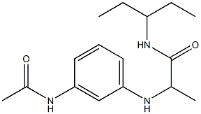 2-[(3-acetamidophenyl)amino]-N-(pentan-3-yl)propanamide
