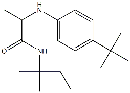2-[(4-tert-butylphenyl)amino]-N-(2-methylbutan-2-yl)propanamide