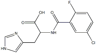 2-[(5-chloro-2-fluorophenyl)formamido]-3-(1H-imidazol-4-yl)propanoic acid
