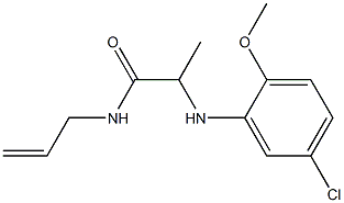 2-[(5-chloro-2-methoxyphenyl)amino]-N-(prop-2-en-1-yl)propanamide Structure
