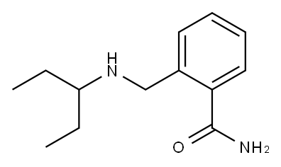 2-[(pentan-3-ylamino)methyl]benzamide