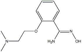 2-[2-(dimethylamino)ethoxy]-N'-hydroxybenzenecarboximidamide Structure
