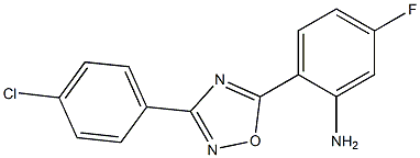 2-[3-(4-chlorophenyl)-1,2,4-oxadiazol-5-yl]-5-fluoroaniline