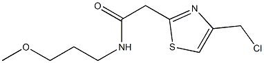 2-[4-(chloromethyl)-1,3-thiazol-2-yl]-N-(3-methoxypropyl)acetamide