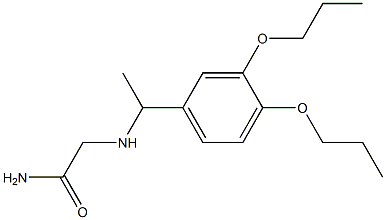 2-{[1-(3,4-dipropoxyphenyl)ethyl]amino}acetamide