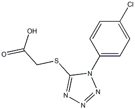 2-{[1-(4-chlorophenyl)-1H-1,2,3,4-tetrazol-5-yl]sulfanyl}acetic acid Structure