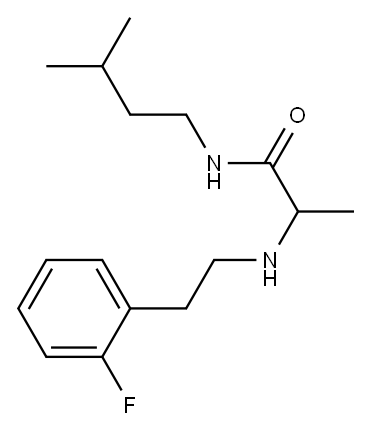 2-{[2-(2-fluorophenyl)ethyl]amino}-N-(3-methylbutyl)propanamide