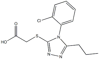 2-{[4-(2-chlorophenyl)-5-propyl-4H-1,2,4-triazol-3-yl]sulfanyl}acetic acid
