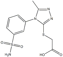 2-{[5-methyl-4-(3-sulfamoylphenyl)-4H-1,2,4-triazol-3-yl]sulfanyl}acetic acid