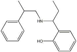 2-{1-[(2-phenylpropyl)amino]propyl}phenol Structure
