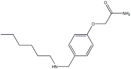 2-{4-[(hexylamino)methyl]phenoxy}acetamide