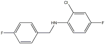 2-chloro-4-fluoro-N-[(4-fluorophenyl)methyl]aniline