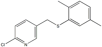 2-chloro-5-{[(2,5-dimethylphenyl)sulfanyl]methyl}pyridine