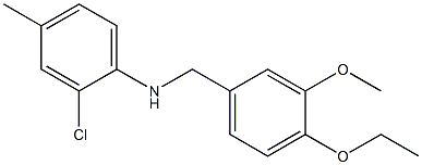2-chloro-N-[(4-ethoxy-3-methoxyphenyl)methyl]-4-methylaniline