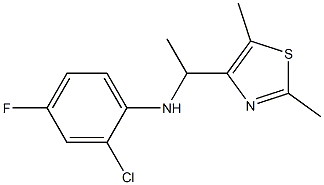 2-chloro-N-[1-(2,5-dimethyl-1,3-thiazol-4-yl)ethyl]-4-fluoroaniline