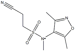 2-cyano-N-(3,5-dimethyl-1,2-oxazol-4-yl)-N-methylethane-1-sulfonamido
