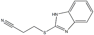 3-(1H-1,3-benzodiazol-2-ylsulfanyl)propanenitrile Structure
