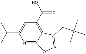 3-(2,2-dimethylpropyl)-6-(propan-2-yl)pyrido[3,2-d][1,2]oxazole-4-carboxylic acid