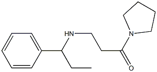 3-[(1-phenylpropyl)amino]-1-(pyrrolidin-1-yl)propan-1-one
