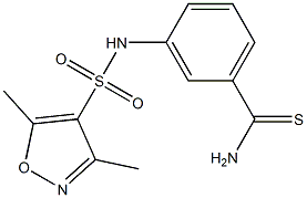 3-[(3,5-dimethyl-1,2-oxazole-4-)sulfonamido]benzene-1-carbothioamide