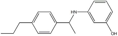 3-{[1-(4-propylphenyl)ethyl]amino}phenol|