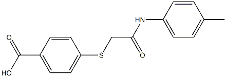 4-({[(4-methylphenyl)carbamoyl]methyl}sulfanyl)benzoic acid