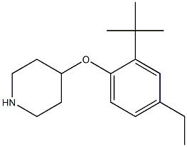4-(2-tert-butyl-4-ethylphenoxy)piperidine Structure