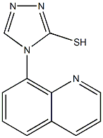 4-(quinolin-8-yl)-4H-1,2,4-triazole-3-thiol Struktur