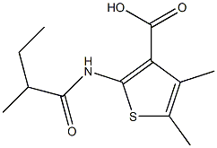 4,5-dimethyl-2-[(2-methylbutanoyl)amino]thiophene-3-carboxylic acid