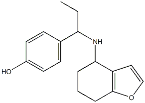 4-[1-(4,5,6,7-tetrahydro-1-benzofuran-4-ylamino)propyl]phenol Structure