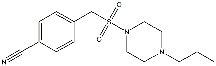 4-{[(4-propylpiperazine-1-)sulfonyl]methyl}benzonitrile