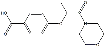4-{[1-(morpholin-4-yl)-1-oxopropan-2-yl]oxy}benzoic acid