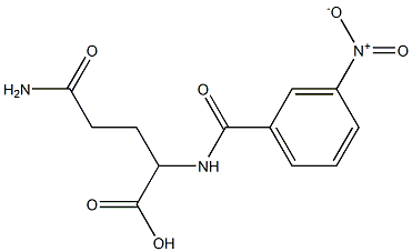 4-carbamoyl-2-[(3-nitrophenyl)formamido]butanoic acid Struktur