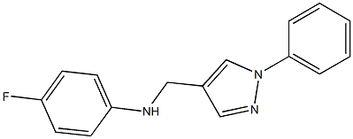 4-fluoro-N-[(1-phenyl-1H-pyrazol-4-yl)methyl]aniline