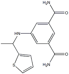 5-{[1-(thiophen-2-yl)ethyl]amino}benzene-1,3-dicarboxamide