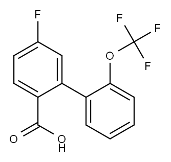5-fluoro-2'-(trifluoromethoxy)-1,1'-biphenyl-2-carboxylic acid