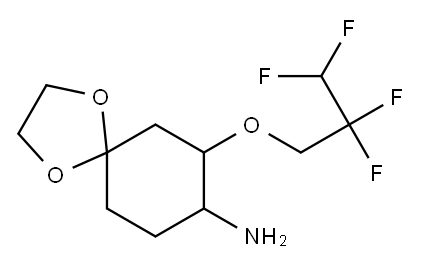 7-(2,2,3,3-tetrafluoropropoxy)-1,4-dioxaspiro[4.5]decan-8-amine