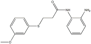N-(2-aminophenyl)-3-[(3-methoxyphenyl)sulfanyl]propanamide