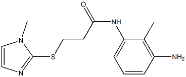 N-(3-amino-2-methylphenyl)-3-[(1-methyl-1H-imidazol-2-yl)sulfanyl]propanamide