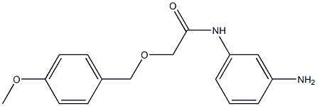 N-(3-aminophenyl)-2-[(4-methoxyphenyl)methoxy]acetamide