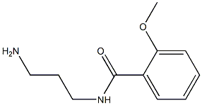 N-(3-アミノプロピル)-2-メトキシベンズアミド 化学構造式