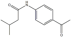 N-(4-acetylphenyl)-3-methylbutanamide Structure
