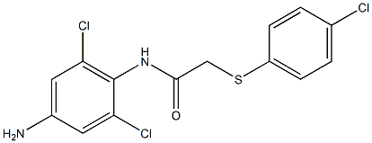 N-(4-amino-2,6-dichlorophenyl)-2-[(4-chlorophenyl)sulfanyl]acetamide