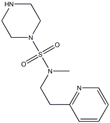 N-methyl-N-[2-(pyridin-2-yl)ethyl]piperazine-1-sulfonamide Structure
