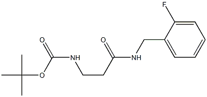 tert-butyl 3-[(2-fluorobenzyl)amino]-3-oxopropylcarbamate