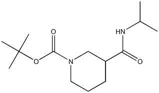 tert-butyl 3-[(isopropylamino)carbonyl]piperidine-1-carboxylate Struktur