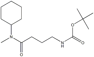 tert-butyl 4-[cyclohexyl(methyl)amino]-4-oxobutylcarbamate Struktur