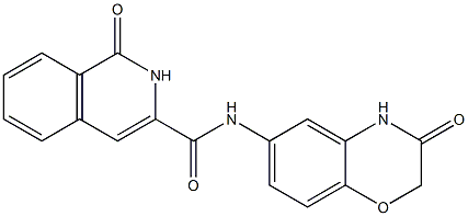 3-Isoquinolinecarboxamide,  N-(3,4-dihydro-3-oxo-2H-1,4-benzoxazin-6-yl)-1,2-dihydro-1-oxo-