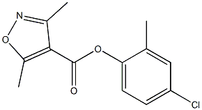 4-Isoxazolecarboxylic  acid,  3,5-dimethyl-,  4-chloro-2-methylphenyl  ester